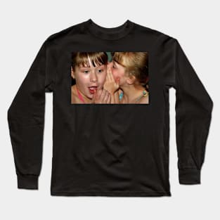 Sisters Sharing a Secret. Long Sleeve T-Shirt